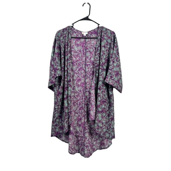 LuLaRoe Lindsay Women's Purple Cardigan - Picture 1 of 7